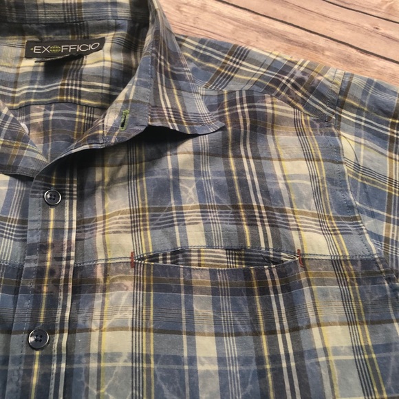 Lighting cool  Plaid Exofficio button-down shirt - Picture 3 of 4
